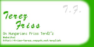 terez friss business card